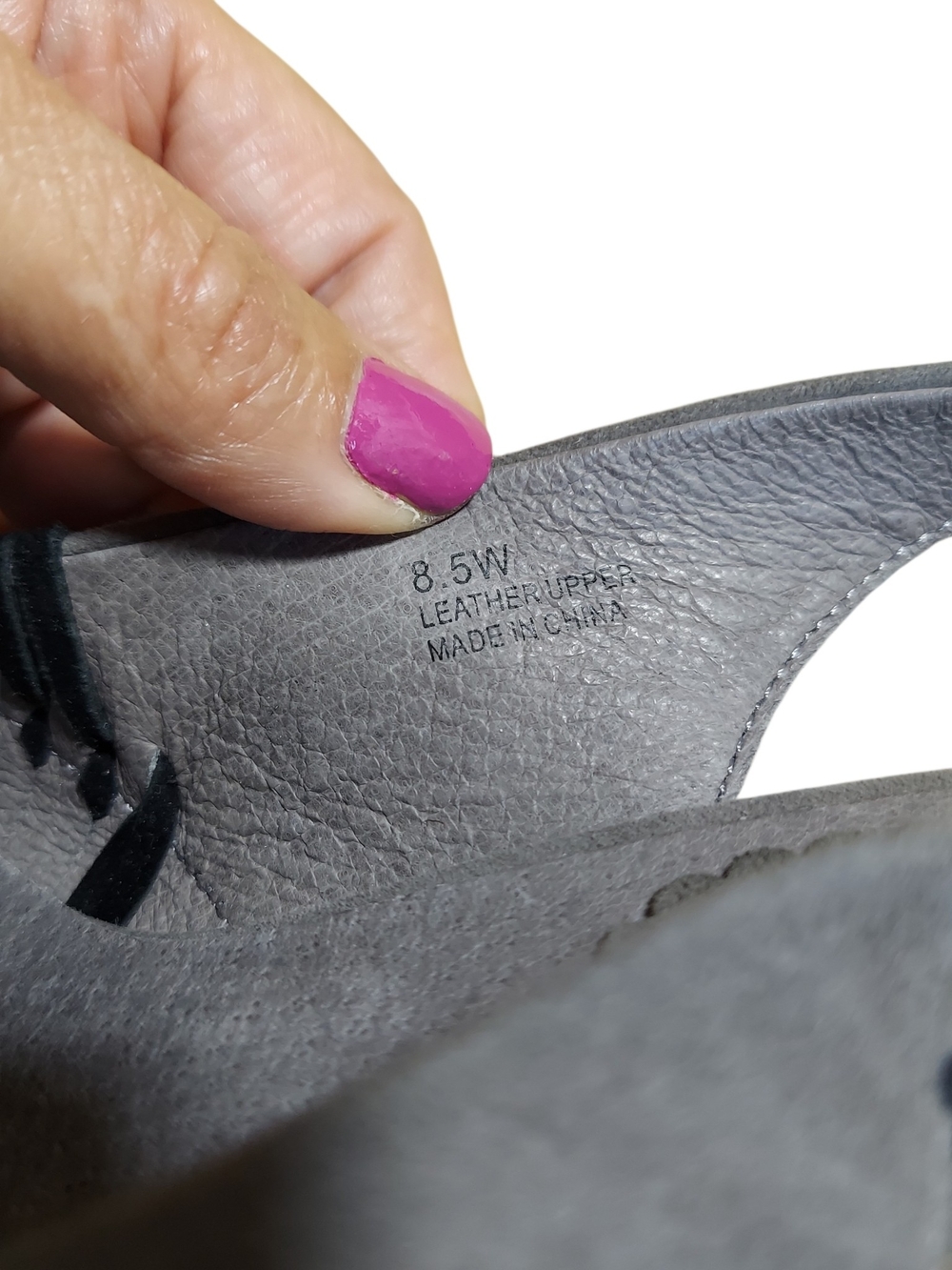 Women's Gray Slingback Kitten Heel Pumps with Woven Detail - Picture 9 of 11